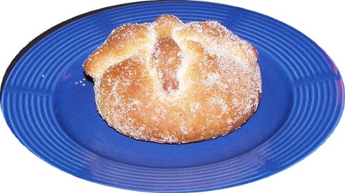 Pan de Muerto de Doña Luisa, listo para ser cenado